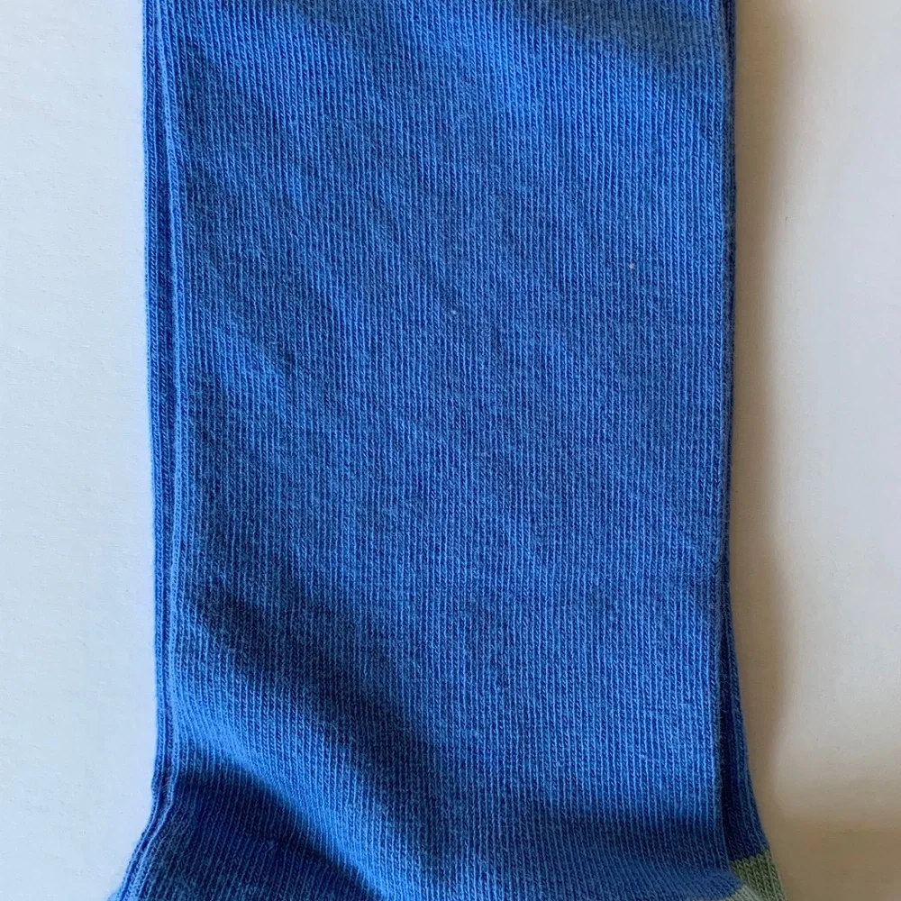 Happy Socks 🧦 The Color Block Socks Blue Gray NEW - Picture 5 of 8